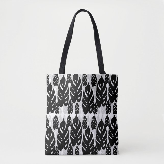 Leaf Illustration Pattern Design  Tote Bag (Front)