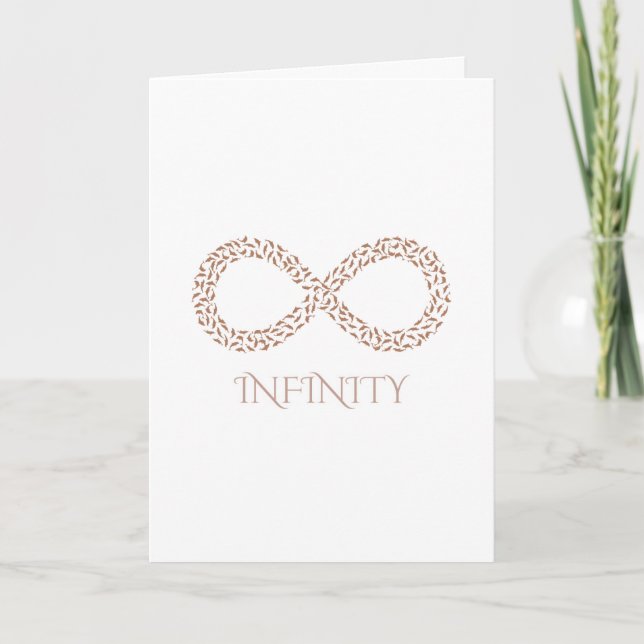 Leaf Infinity Symbol Wall Hanging Card (Front)