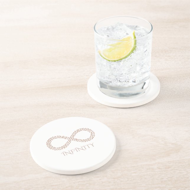 Leaf Infinity Symbol Wall Hanging Coaster (Side)