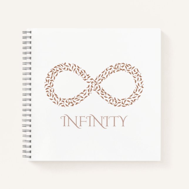 Leaf Infinity Symbol Wall Hanging Notebook (Front)