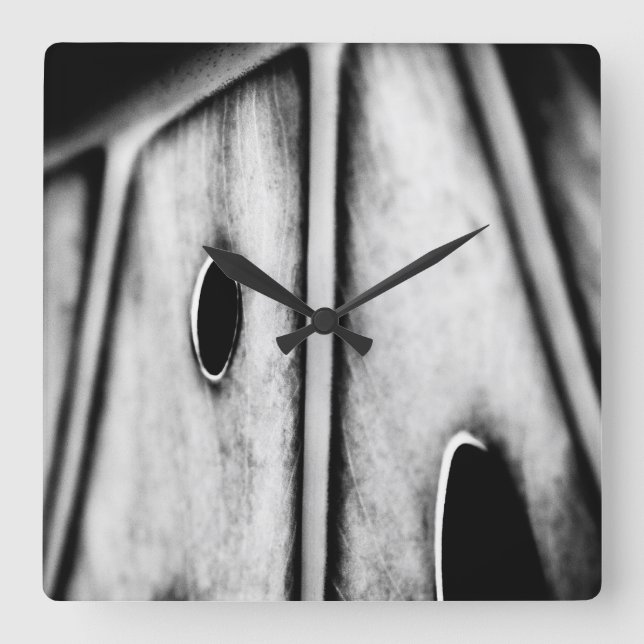 leaf is home square wall clock (Front)