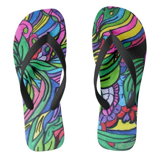 leaf it alone Slip-On Flip, flops Thongs (Footbed)