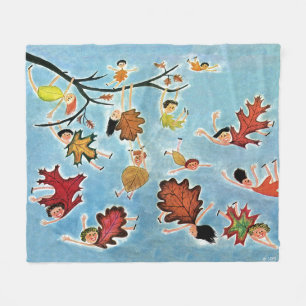 Leaf Kids Fleece Blanket