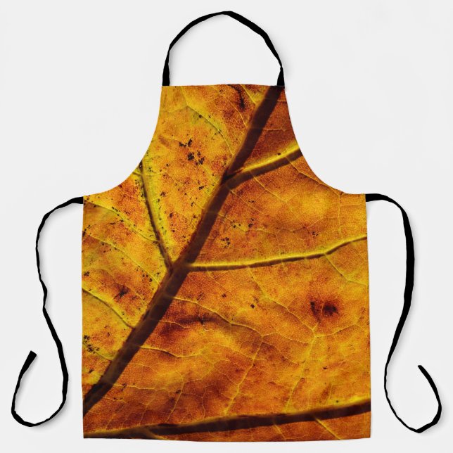 Leaf leaf veins fall texture apron (Front)