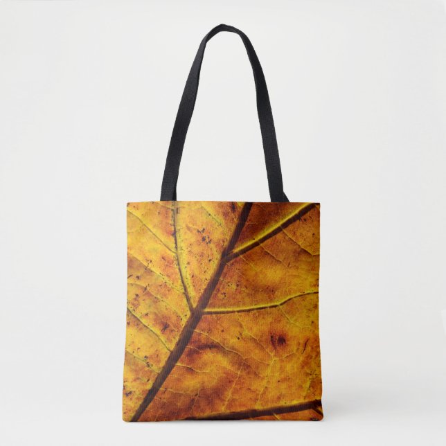 Leaf leaf veins fall texture tote bag (Front)