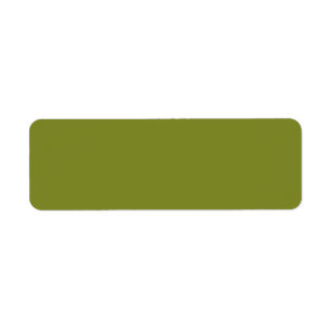 Leaf Light Army Green Solid Trend Colour Backgroun Return Address Label