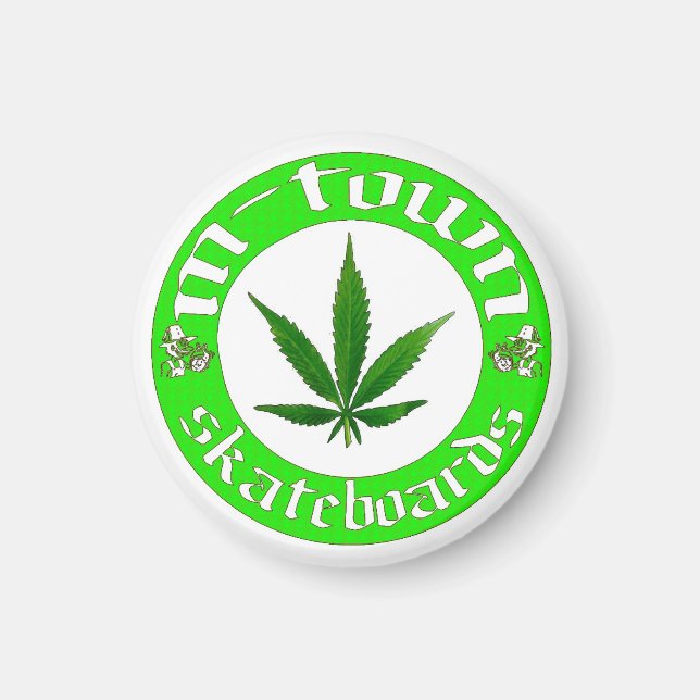 leaf magnet white (Front)