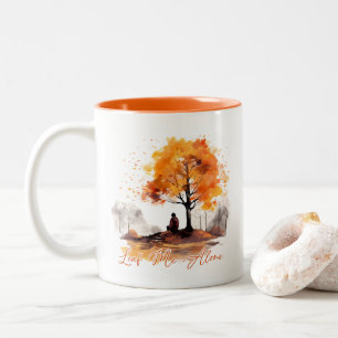 Leaf Me Alone Autumn  Two-Tone Coffee Mug
