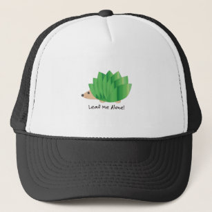 Leaf Me Alone Cute Hedgehog Trucker Hat