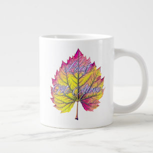 LEAF ME ALONE LARGE COFFEE MUG