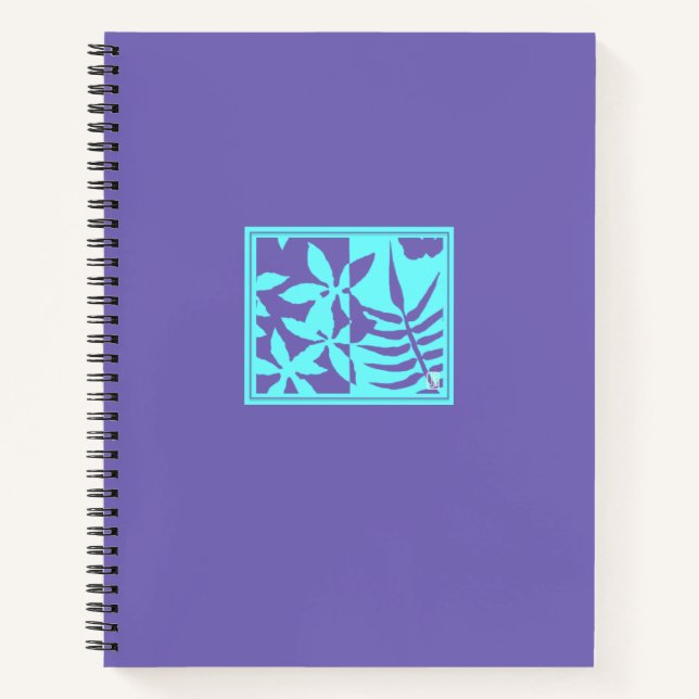 Leaf Motif Spiral Notebook (Front)
