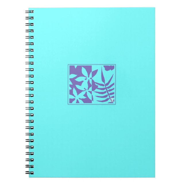 Leaf Motif Spiral Photo Notebook (Front)