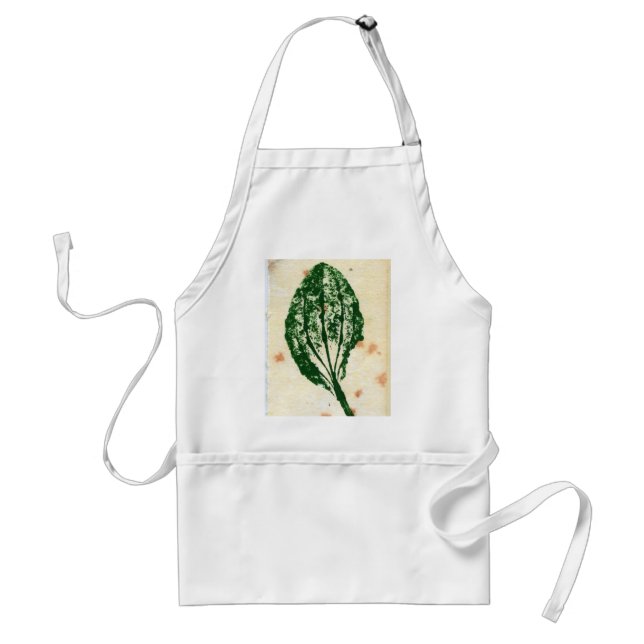Leaf Nature Print Apron (Front)