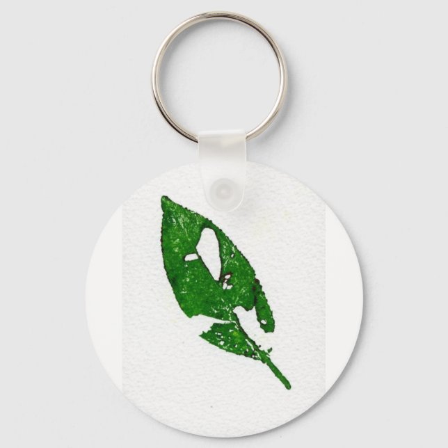 Leaf Nature Print Keychain (Front)