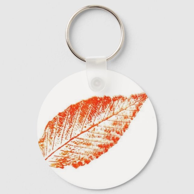 Leaf Nature Print Keychain (Front)