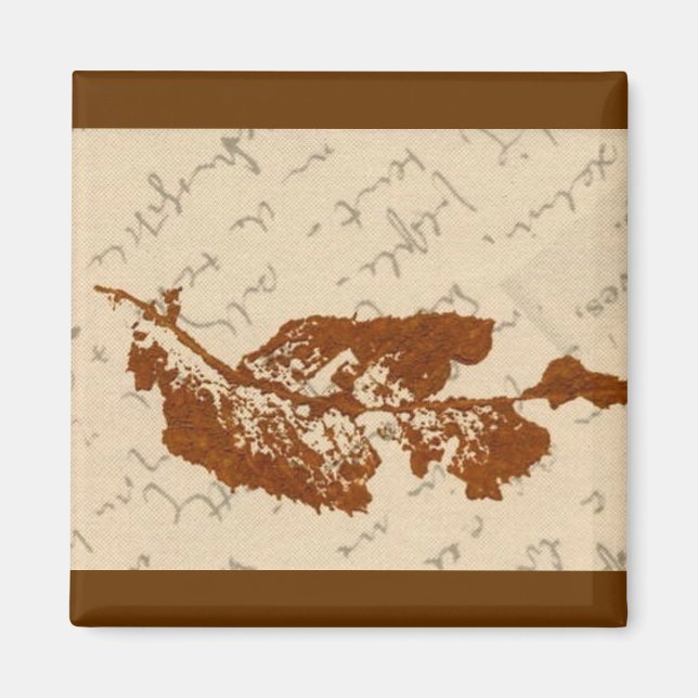 Leaf Nature Print Magnet (Front)