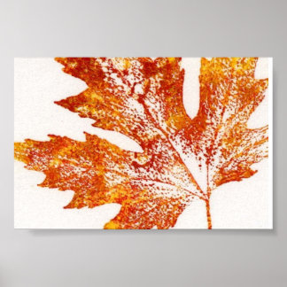 Leaf Nature Print Mini-Poster