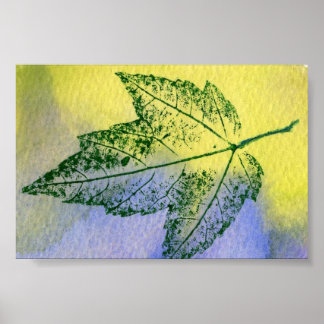 Leaf Nature Print Mini-Poster
