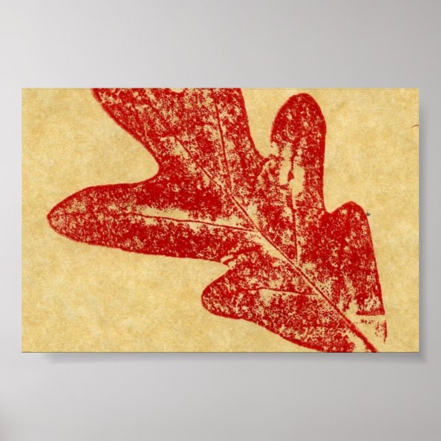 Leaf Nature Print Mini-Poster (Front)