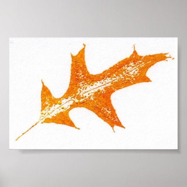 Leaf Nature Print Mini-Poster (Front)