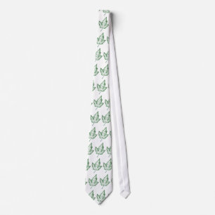 Leaf Nature Print Tie