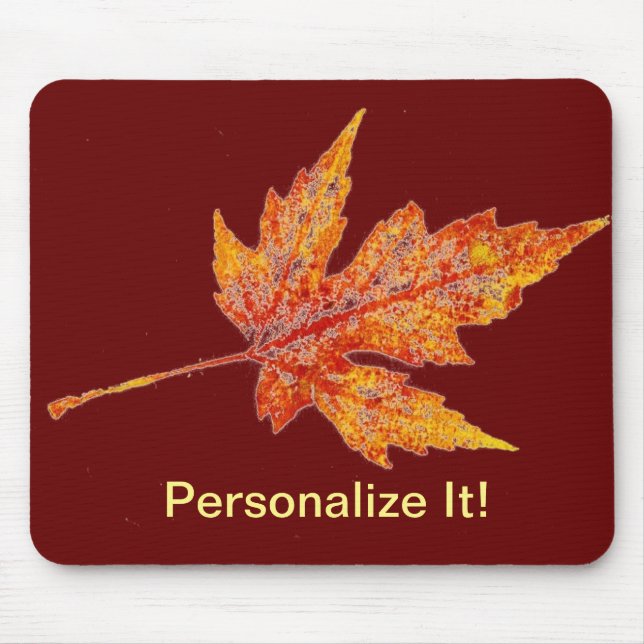 Leaf Nature Prints Mousepad (Front)