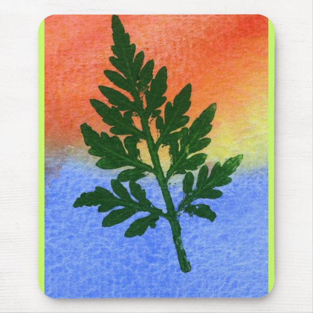 Leaf Nature Prints Mousepad (Front)