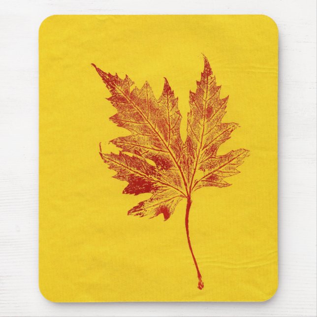 Leaf Nature Prints Mousepad (Front)