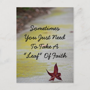 Leaf Of Faith Postcard
