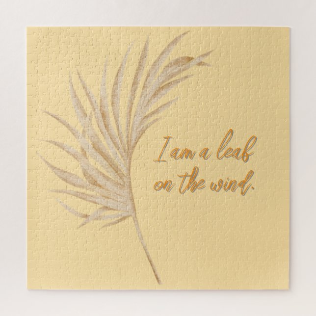 leaf on the wind jigsaw puzzle (Vertical)