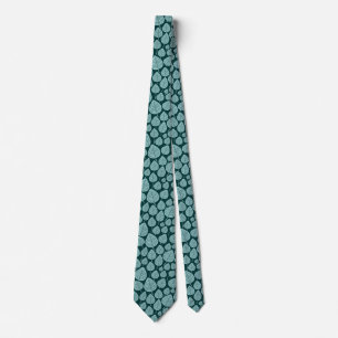 Leaf Pattern 02 - Lt Blue Green on Dark Moss Green Tie