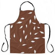 Leaf pattern apron
