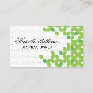 Leaf Pattern Background Business Card