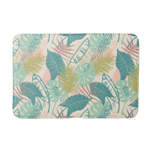 Leaf Pattern bath mats