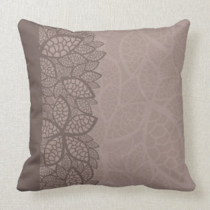 Leaf pattern border and background cushion