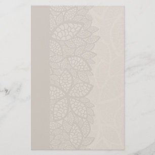 Leaf pattern border and background stationery