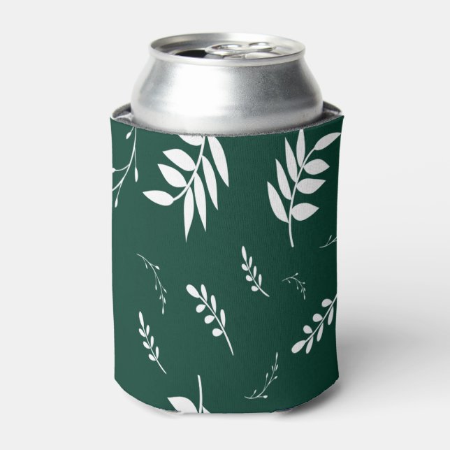 leaf pattern can cooler (Can Front)
