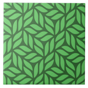 Leaf Pattern Ceramic Tile