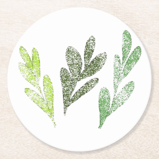 Leaf Pattern Coaster (Front)