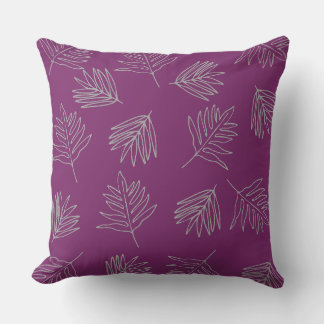 Leaf Pattern Graphic Cushion