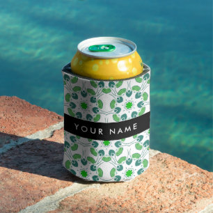 Leaf Pattern, Green Leaves, Your Name Can Cooler