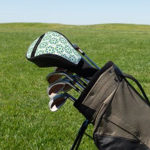 Leaf Pattern, Green Leaves, Your Name Golf Head Cover