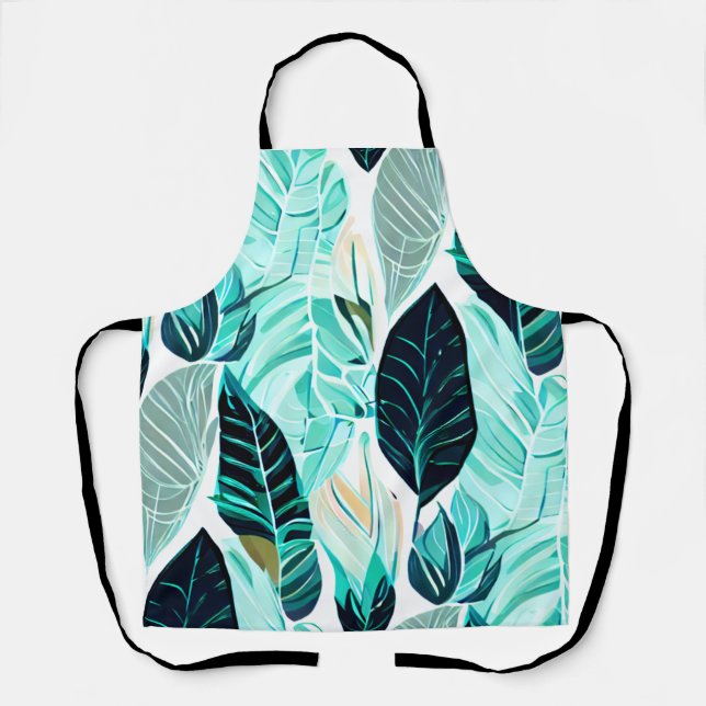 leaf pattern in greens apron (Front)