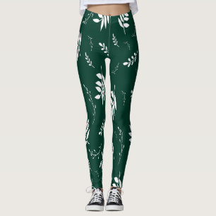 leaf pattern leggings