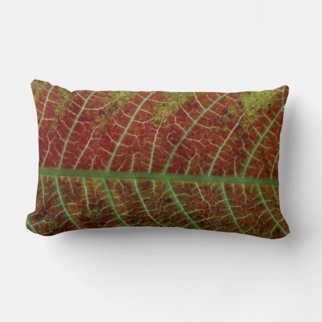 Leaf Pattern Lumbar Cushion (Front)