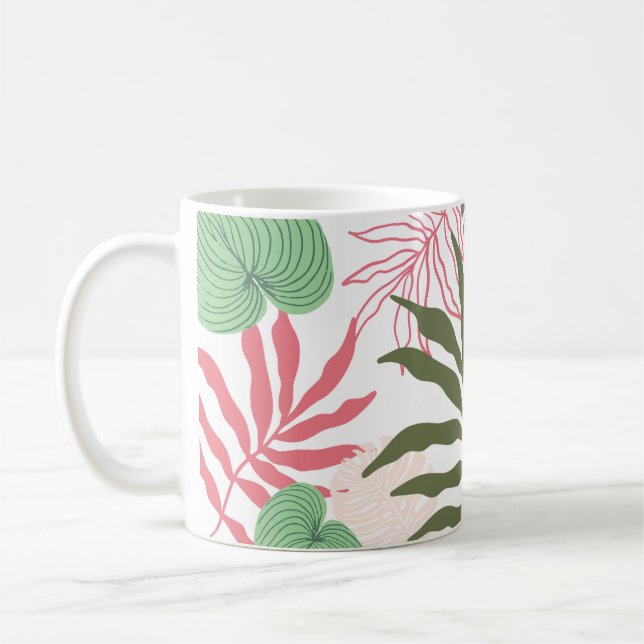 Leaf pattern mug (Left)