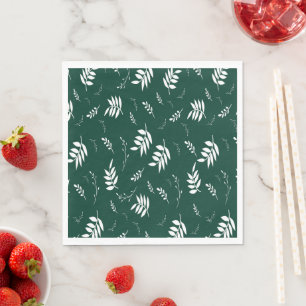 leaf pattern napkin