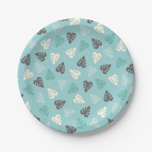 Leaf Pattern Paper Plate