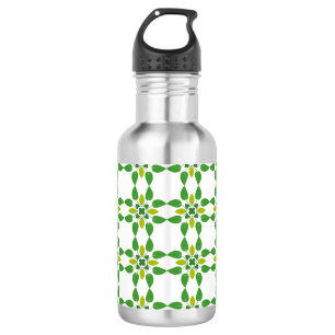 Leaf Pattern, Pattern Of Leaves, Green Leaves 532 Ml Water Bottle