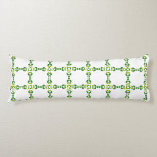 Leaf Pattern, Pattern Of Leaves, Green Leaves Body Cushion